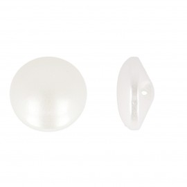 BOUTON PERLE PLATE 13MM