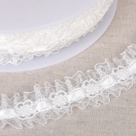 gathered lace trim