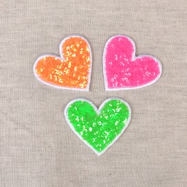 MOTIF COEUR SEQUIN