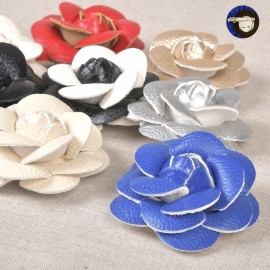 Camellia flower brooch 7cm