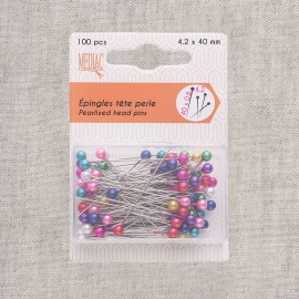 PEARL HEAD SAFETY PINS 40MM*100