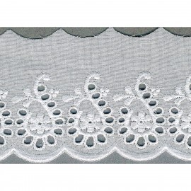 EYELET LACE TRIM 70MM