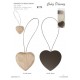 WOODEN MAGNET "HEARTS"