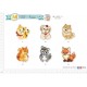 M MOTIF CUTE ANIMALS